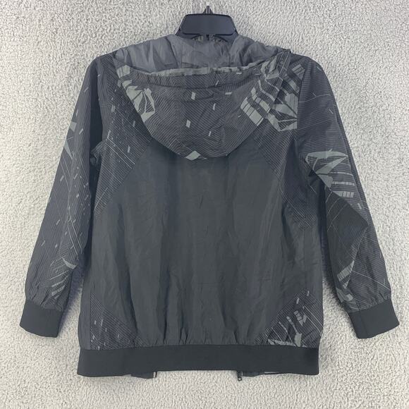 Volcom Jacket Youth Large V Line Hooded Black Grey - Picture 10 of 13